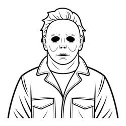 Michael Myers - Free printable coloring pages