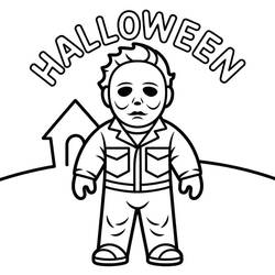 Michael Myers - Free printable coloring pages