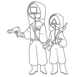 Coloring pages: Squid Game - Free Printable Coloring Pages