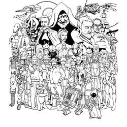 Coloring page: Star Wars (Movies) #70709 - Printable coloring pages