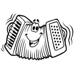 Coloring pages: Accordion - Free Printable Coloring Pages