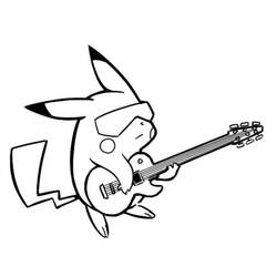 Coloring page: Guitar (Music) #173130 - Free Printable Coloring Pages