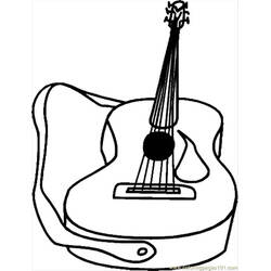 Coloring page: Guitar (Music) #173173 - Free Printable Coloring Pages