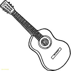 Coloring page: Guitar (Music) #173181 - Free Printable Coloring Pages