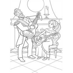 Coloring page: Guitar (Music) #173183 - Free Printable Coloring Pages