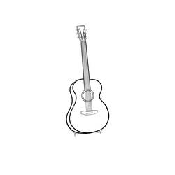 Coloring page: Guitar (Music) #173193 - Free Printable Coloring Pages