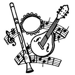Musical instruments (Music) coloring page #167139 to print and color