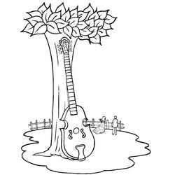 Musical instruments (Music) coloring page #167178 to print and color