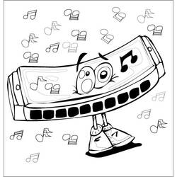 Musical instruments (Music) coloring page #167204 to print and color