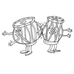 Musical instruments (Music) coloring page #167238 to print and color
