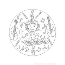 Musical instruments (Music) coloring page #167281 to print and color