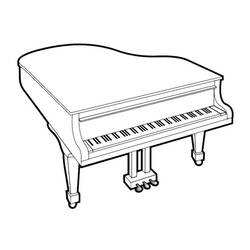 Coloring page: Piano (Music) #173513 - Free Printable Coloring Pages