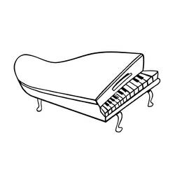 Coloring page: Piano (Music) #173518 - Free Printable Coloring Pages