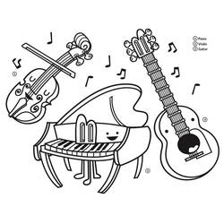 Coloring page: Piano (Music) #173529 - Free Printable Coloring Pages
