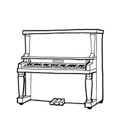 Coloring page: Piano (Music) #173534 - Free Printable Coloring Pages