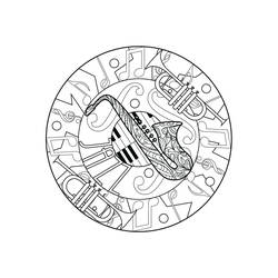 Coloring pages: Trumpet - Free Printable Coloring Pages