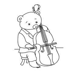 Coloring pages: Violin - Free Printable Coloring Pages