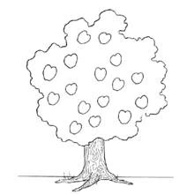 Apple tree (Nature and Seasons) coloring page #163739 to print and color
