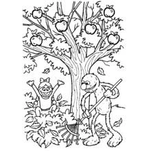 Apple tree (Nature and Seasons) coloring page #163790 to print and color