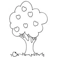 Apple tree (Nature and Seasons) coloring page #163811 to print and color
