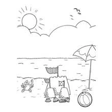 Beach (Nature and Seasons) coloring page #159061 to print and color