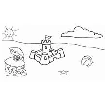 Beach (Nature and Seasons) coloring page #159170 to print and color