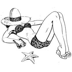 Beach (Nature and Seasons) coloring page #191860 to print and color