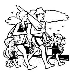 Beach (Nature and Seasons) coloring page #191865 to print and color