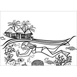 Beach (Nature and Seasons) coloring page #191866 to print and color