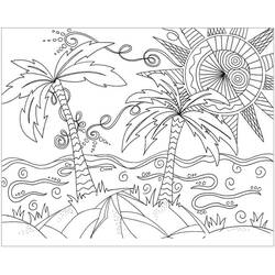 Beach (Nature and Seasons) coloring page #191882 to print and color
