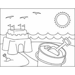 Beach (Nature and Seasons) coloring page #191883 to print and color