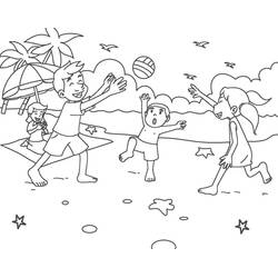 Beach (Nature and Seasons) coloring page #191889 to print and color