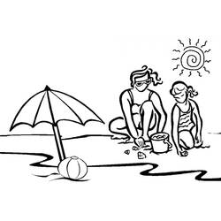 Beach (Nature and Seasons) coloring page #191895 to print and color