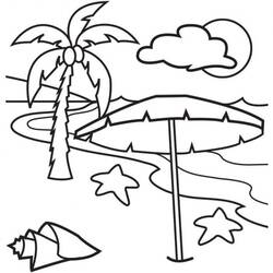 Beach (Nature and Seasons) coloring page #191897 to print and color