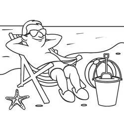 Beach (Nature and Seasons) coloring page #191900 to print and color