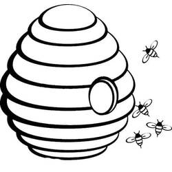 Beehive (Nature and Seasons) coloring page #221616 to print and color