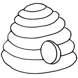Beehive (Nature and Seasons) coloring page #221618 to print and color