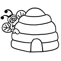 Beehive (Nature and Seasons) coloring page #221619 to print and color