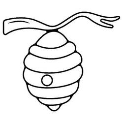 Beehive (Nature and Seasons) coloring page #221627 to print and color