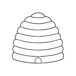 Beehive (Nature and Seasons) coloring page #221630 to print and color