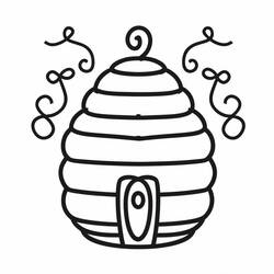 Beehive (Nature and Seasons) coloring page #221634 to print and color