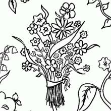 Bouquet of flowers (Nature and Seasons) coloring page #160856 to print and color