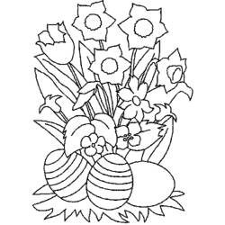 Bouquet of flowers (Nature and Seasons) coloring page #160952 to print and color