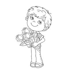 Bouquet of flowers (Nature and Seasons) coloring page #195624 to print and color