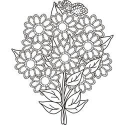 Bouquet of flowers (Nature and Seasons) coloring page #195629 to print and color