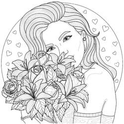 Bouquet of flowers (Nature and Seasons) coloring page #195634 to print and color