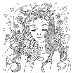 Bouquet of flowers (Nature and Seasons) coloring page #195635 to print and color