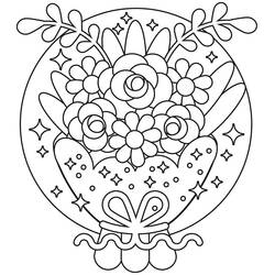Bouquet of flowers (Nature and Seasons) coloring page #195642 to print and color