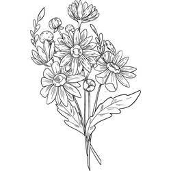 Bouquet of flowers (Nature and Seasons) coloring page #195652 to print and color