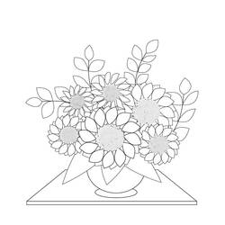 Bouquet of flowers (Nature and Seasons) coloring page #195657 to print and color